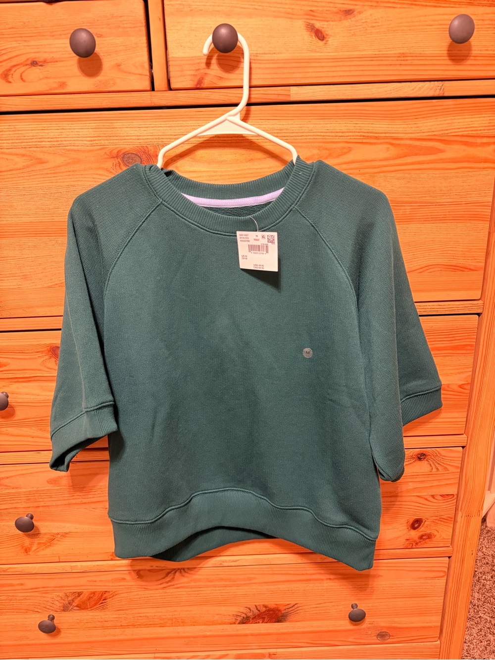 Women’s short-Sleeve Crewneck Sweatshirt - Forest Green medium